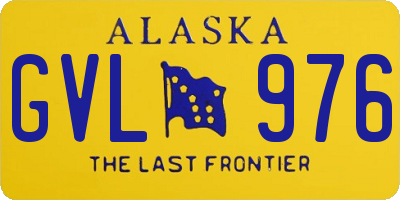 AK license plate GVL976