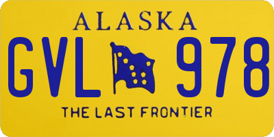 AK license plate GVL978