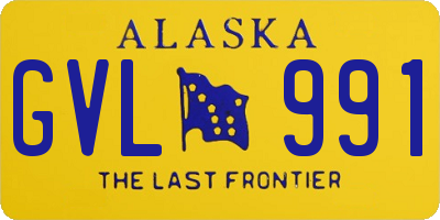 AK license plate GVL991