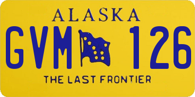 AK license plate GVM126