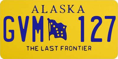 AK license plate GVM127