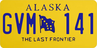 AK license plate GVM141