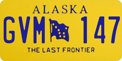 AK license plate GVM147