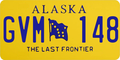 AK license plate GVM148