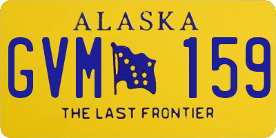 AK license plate GVM159