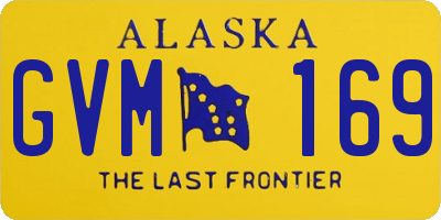 AK license plate GVM169