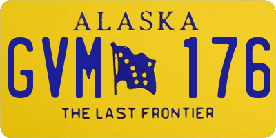 AK license plate GVM176