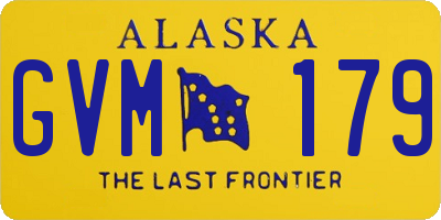 AK license plate GVM179