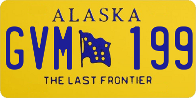 AK license plate GVM199