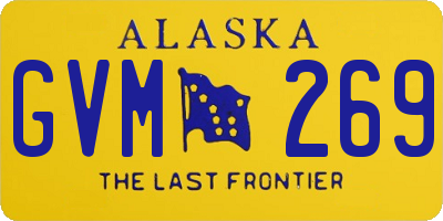 AK license plate GVM269