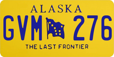 AK license plate GVM276