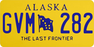 AK license plate GVM282