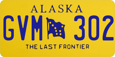 AK license plate GVM302