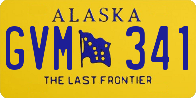 AK license plate GVM341