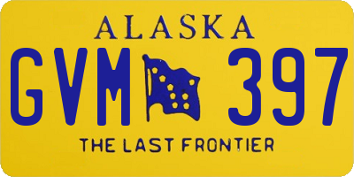 AK license plate GVM397