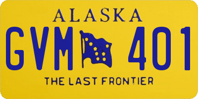 AK license plate GVM401