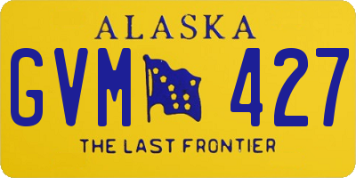 AK license plate GVM427