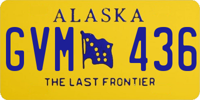 AK license plate GVM436