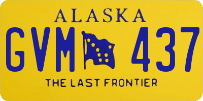 AK license plate GVM437