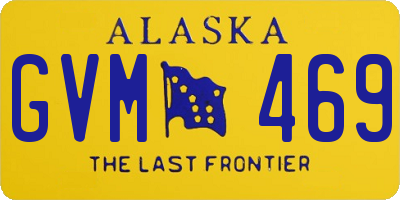 AK license plate GVM469