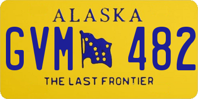 AK license plate GVM482