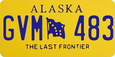 AK license plate GVM483