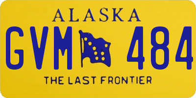 AK license plate GVM484