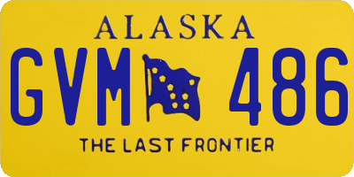 AK license plate GVM486