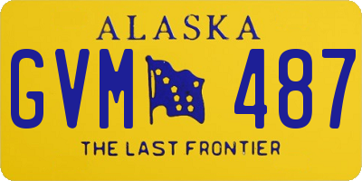 AK license plate GVM487