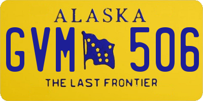 AK license plate GVM506