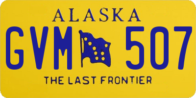 AK license plate GVM507