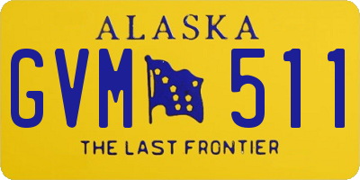 AK license plate GVM511
