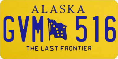 AK license plate GVM516