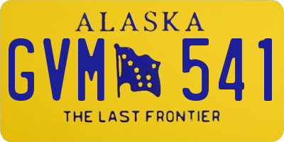 AK license plate GVM541