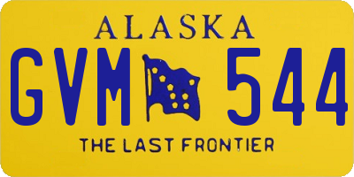 AK license plate GVM544