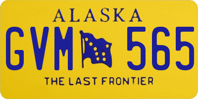 AK license plate GVM565