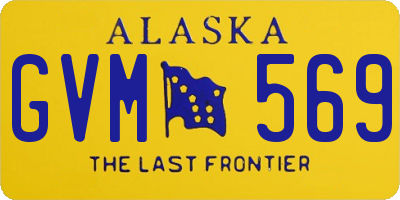 AK license plate GVM569