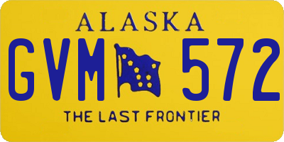 AK license plate GVM572