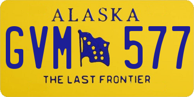 AK license plate GVM577