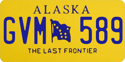 AK license plate GVM589