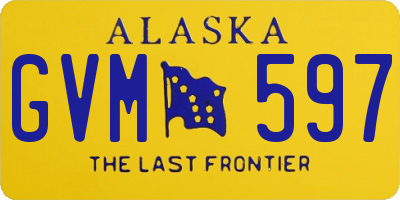AK license plate GVM597