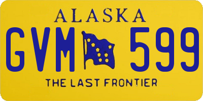 AK license plate GVM599