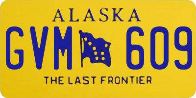 AK license plate GVM609