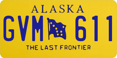 AK license plate GVM611