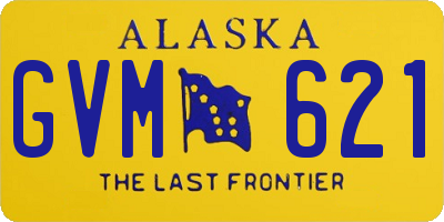 AK license plate GVM621