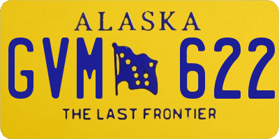 AK license plate GVM622