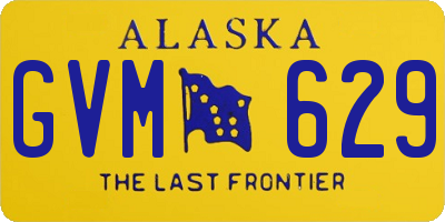 AK license plate GVM629