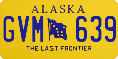 AK license plate GVM639