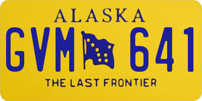 AK license plate GVM641