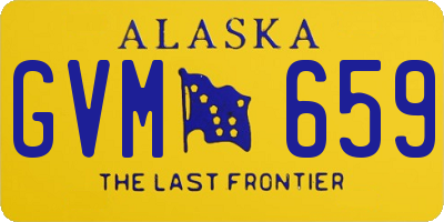 AK license plate GVM659
